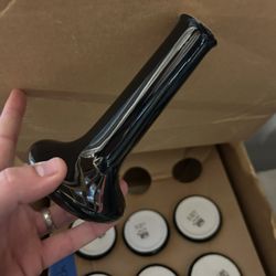 Set Of 9 Black Blood Vases Hall Brand Made In USA 