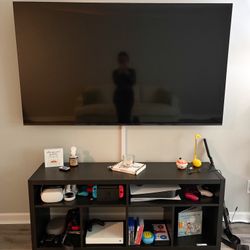 75” Insignia Smart TV + Entertainment Center – Like New, Must Go!