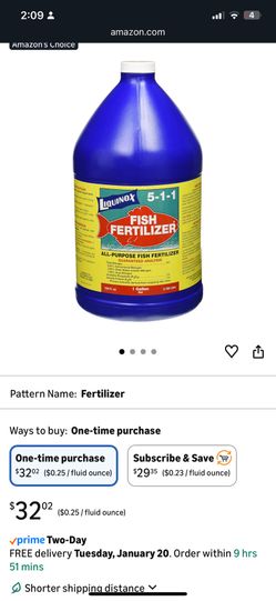 fish fertilizer grow for vegetation