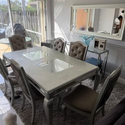 Silver Dining Table