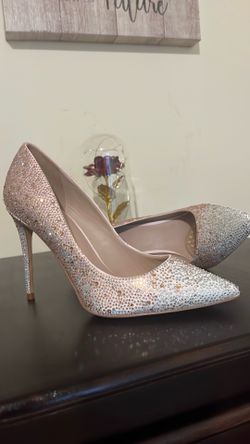 Elegant Crystal Dress Heels – Size 9 – Like New