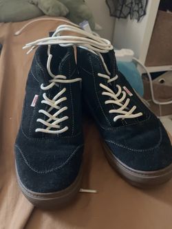 Vans MTE-style black suede high-tops