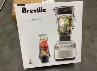 New Sealed Breville Super Q Blender Black Truffle BBL920BTR & Stainless Steel 