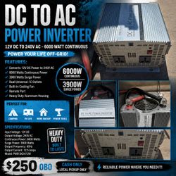 **AIMS Power 3900W DC to AC Power Inverter – $250 OBO**