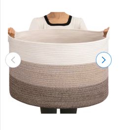 Extra Large Storage Basket Woven Blanket Storage