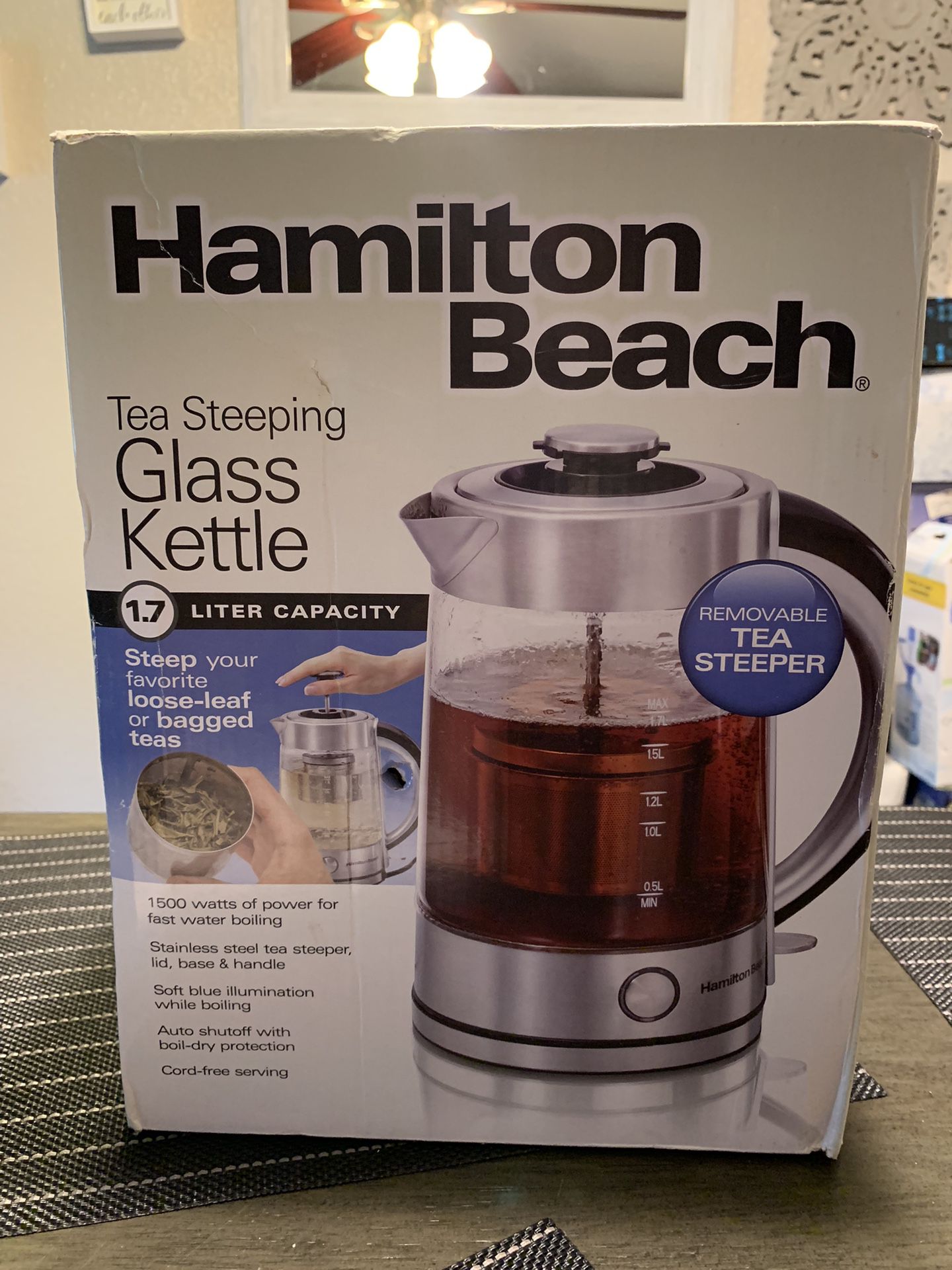 Hamilton Beach Tea Steeping 1.7-L Glass Kettle - Macy's