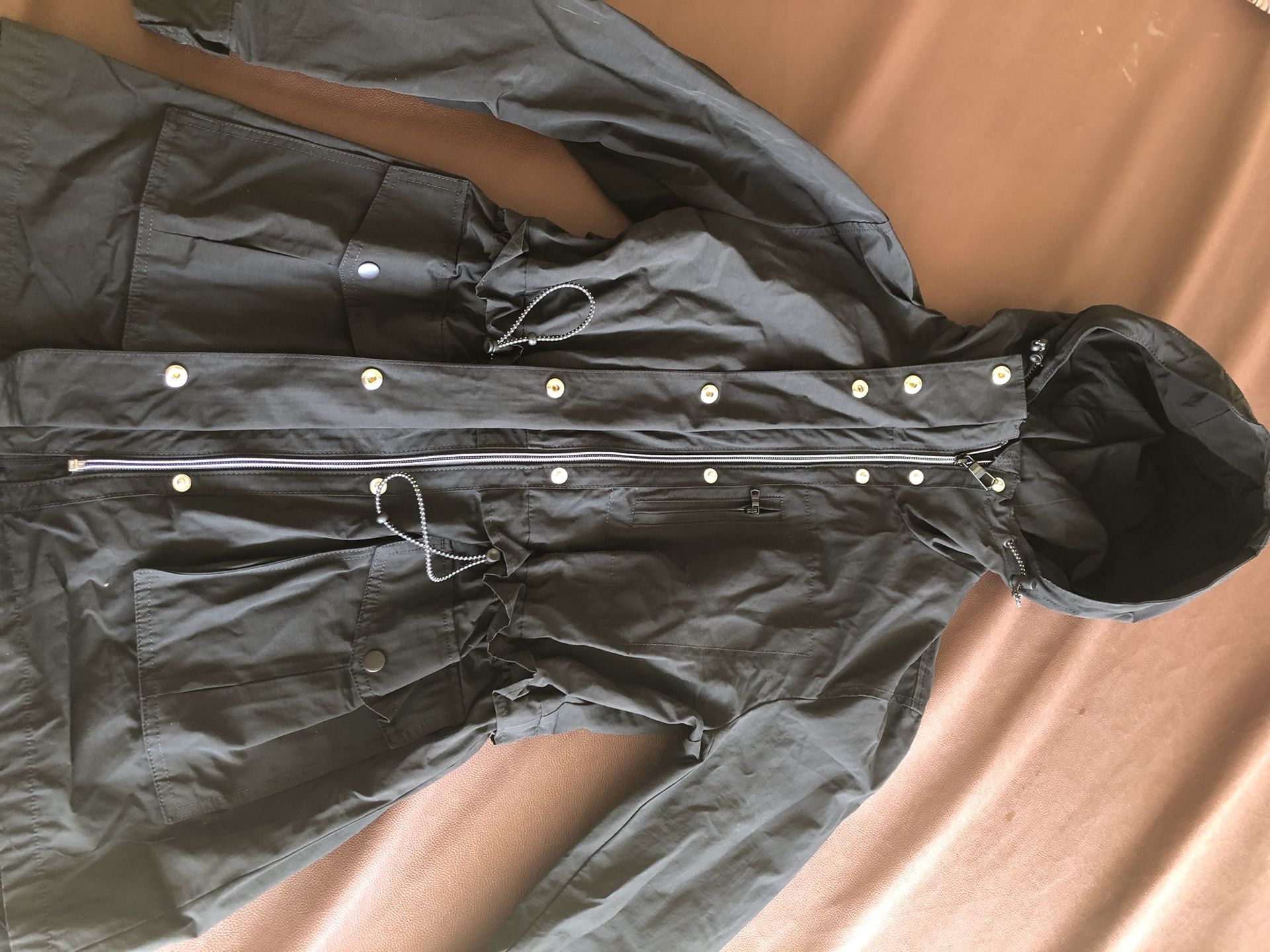 Never Worn Jcrew Black Anorak Size XS