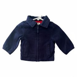 OSH KOSH B’Gosh Navy Blue Soft Herringbone Jacket Infant 3 Months NWT