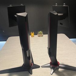 Set Of 2 AOC Computer Curved Gaming Monitor Stands 