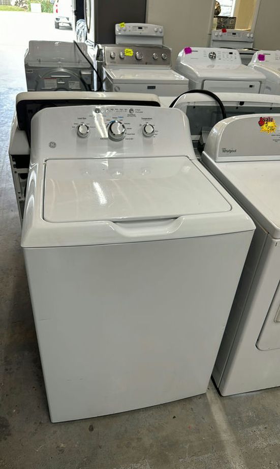 GE Top Load Washer White - High Efficiency Quiet Operation