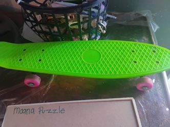 Lime Green Skate Board