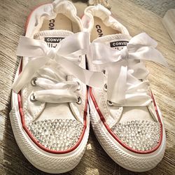 Bridal Glam Rhinestone Converse 