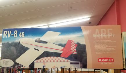 Hangar 9 RV 8 46 almost ready to fly new in box