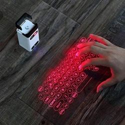 Bluetooth Virtual Laser Projection Keyboard, Mouse Phone Bracket, Wireless Windows/iOS/Android