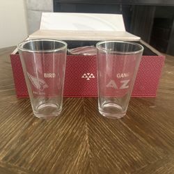 Az Cardinals Glass And Coaster Set 