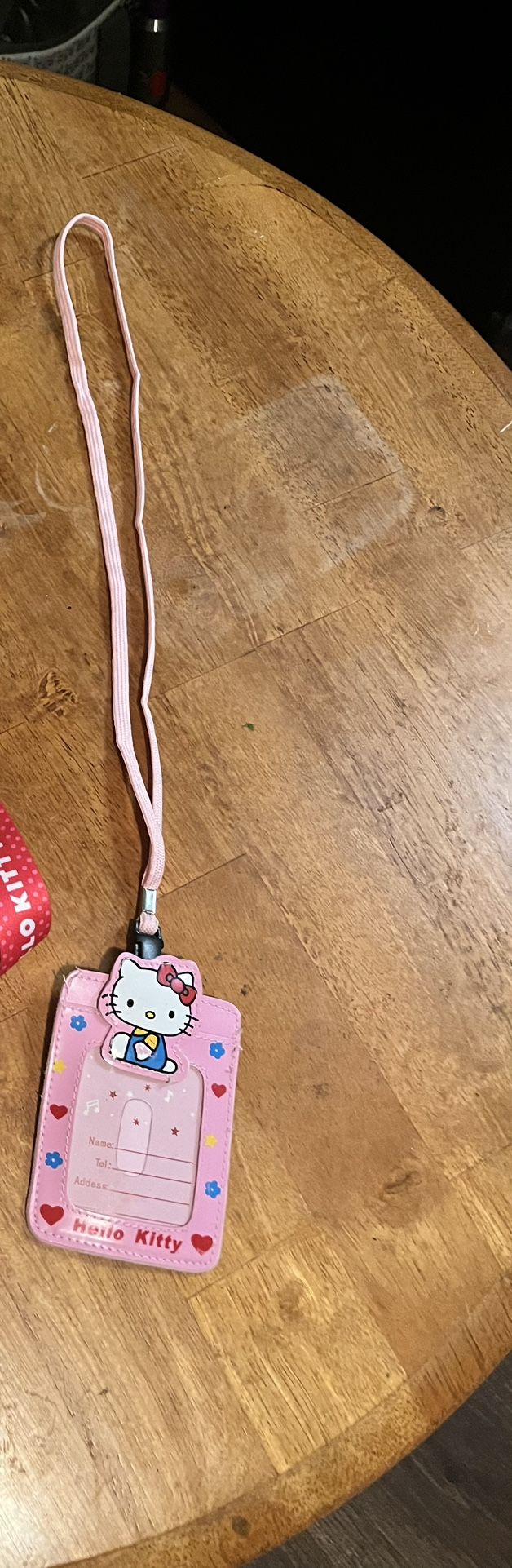 Hello Kitty Badge Holder Lanyard Necklace