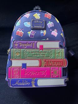 New Loungefly Disney story book mini backpack