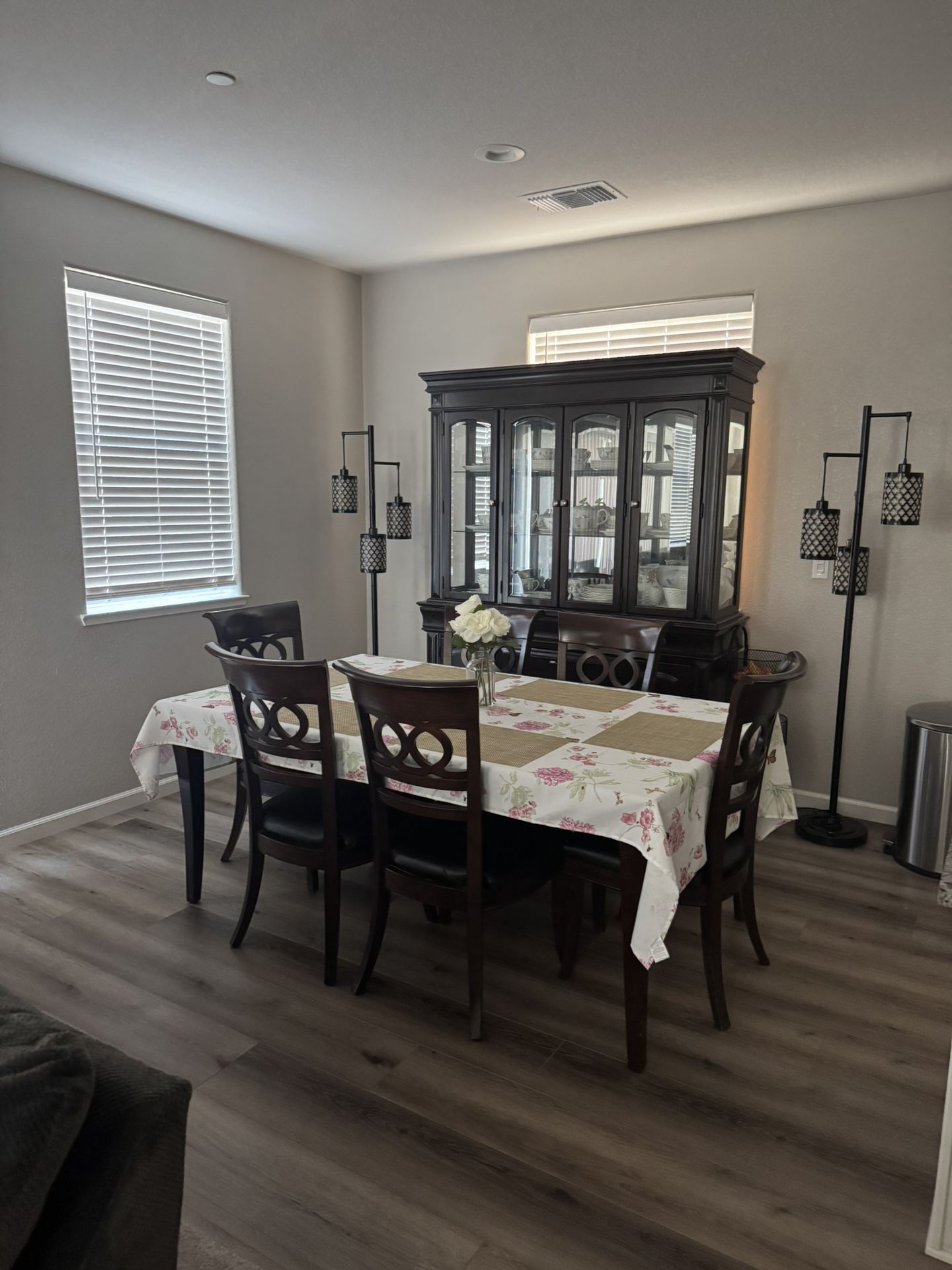 Table With 8 Chairs china Cabinet, And Entertainment Center Bundle