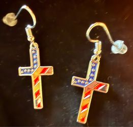 Two 2️⃣ Pair of Earrings- 4th of July Celebration & 24K Post Earrings
