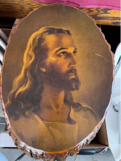 Vintage "Rustic Art Plaque" produced by Dickson's Inc.