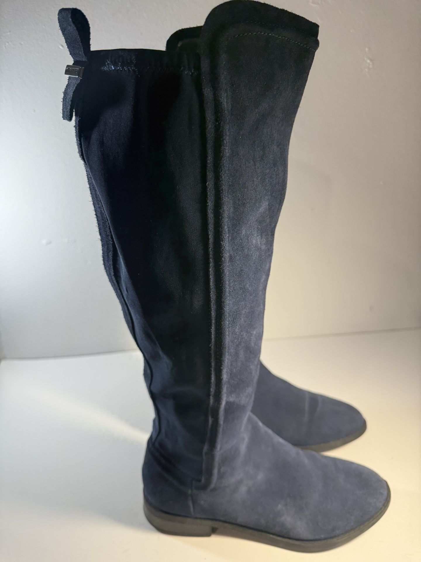Marc Fisher Blue Suede Leather Boots Blue Size 6 1/2