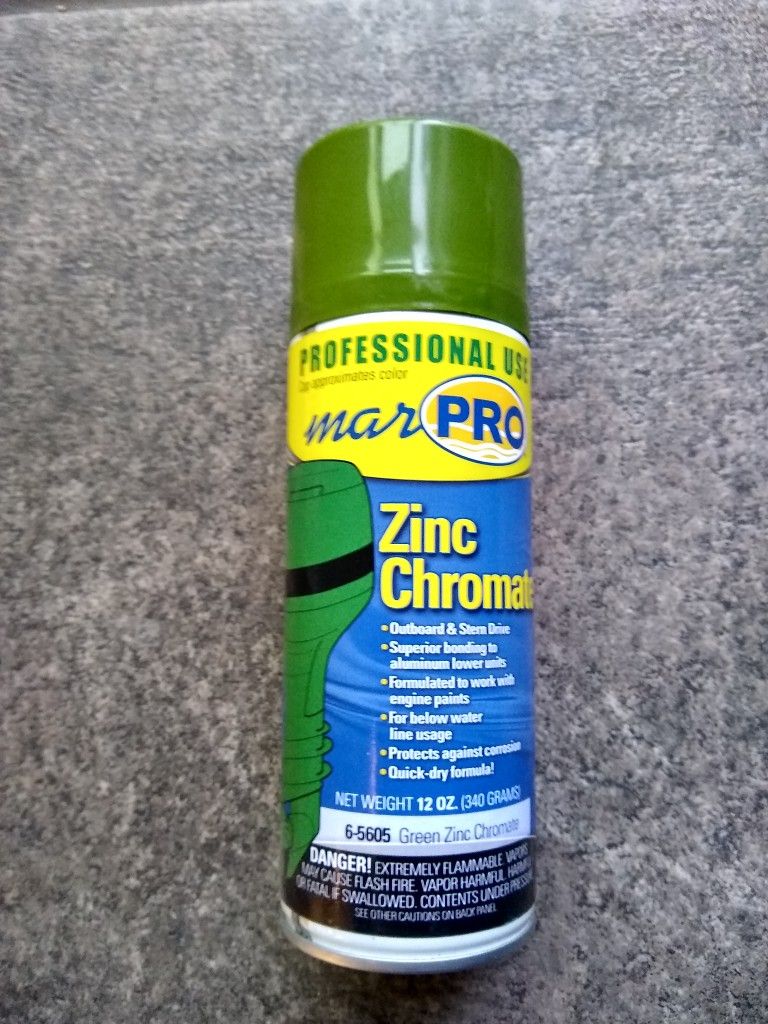 (NEW WITH DAMAGED CAP) Moeller Primer Zinc Chromate Green 12 Fl Oz
