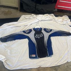 Fox Racing Brand Motorcycle/Bicycle Riding Shirt Have Matching Pants Listed As As Well As The Helmet