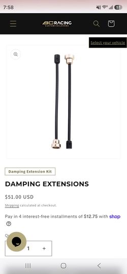 Bc Racing Damping Extensions