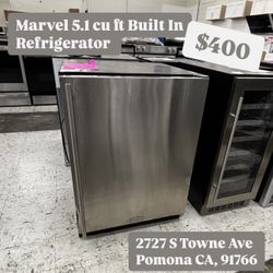 Marvel Built In Refrigerator 5.1 Cu Ft 