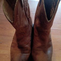 ARIAT(brown leather laceless N.S.T. boots)