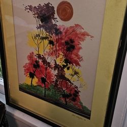 Flowers Wall Art Painting Framed