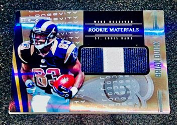 (RC) Brian Quick /249 Patch Relic Longevity 2012