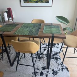 Eagan 5 piece counter height dining room table set