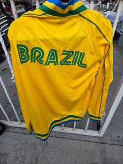 New Brazil long sleeve Windbreaker Large Only