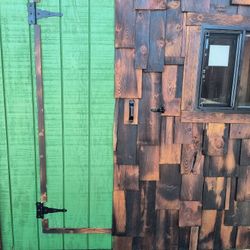 ExpertLy CraFted Shed (Forest Green/Stained Trim)