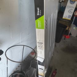 36" LH Metal Impact Storm Door -complete