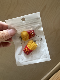 French Fries Dangle Earrings – Novelty Food Earrings, New