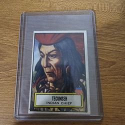 Tecumseh Indian Chief Vintage Non Sport Card
