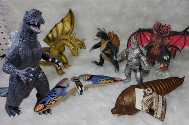 Vintage Bandai Godzilla Monster Figure lot 1998 -20 Kaiju Toho Movie Mothra Destroyah Ghidorah Mecha