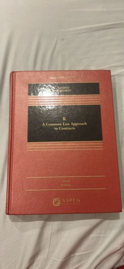 K: A common law approach to contracts, 3rd edition
