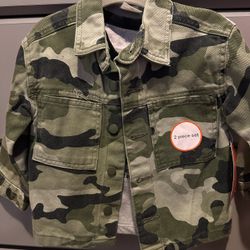 18 Month Toddler Camo Jean Jacket And Shirt