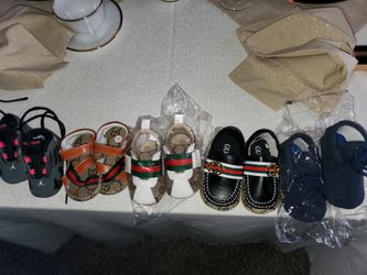 New baby shoes jordans and Gucci & more size 1 & 2