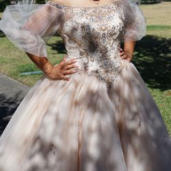 Quinceañera/ Wedding Dress (champagne)