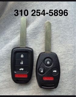 Llaves y controles para honda accord Civc CRV pilot hrv keys cut and programmed