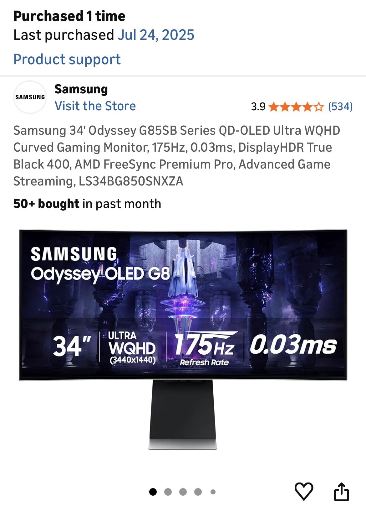 Oled Monitor 34”
