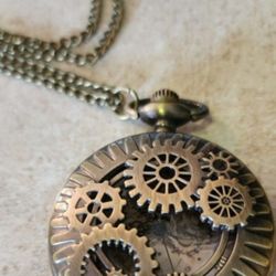Gears steampunk pocket watch.  See My Listings For More Sold Separately. SHIPPING AVAILABLE 