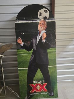 Dos Equis Most Interesting Man Cardboard Standee/Storage locker sale!