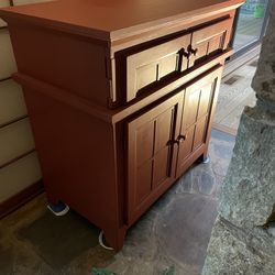 Media Stand /Storage Cabinet - Cherokee Red