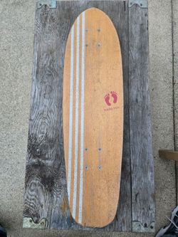 Vintage Hang Ten wooden skateboard