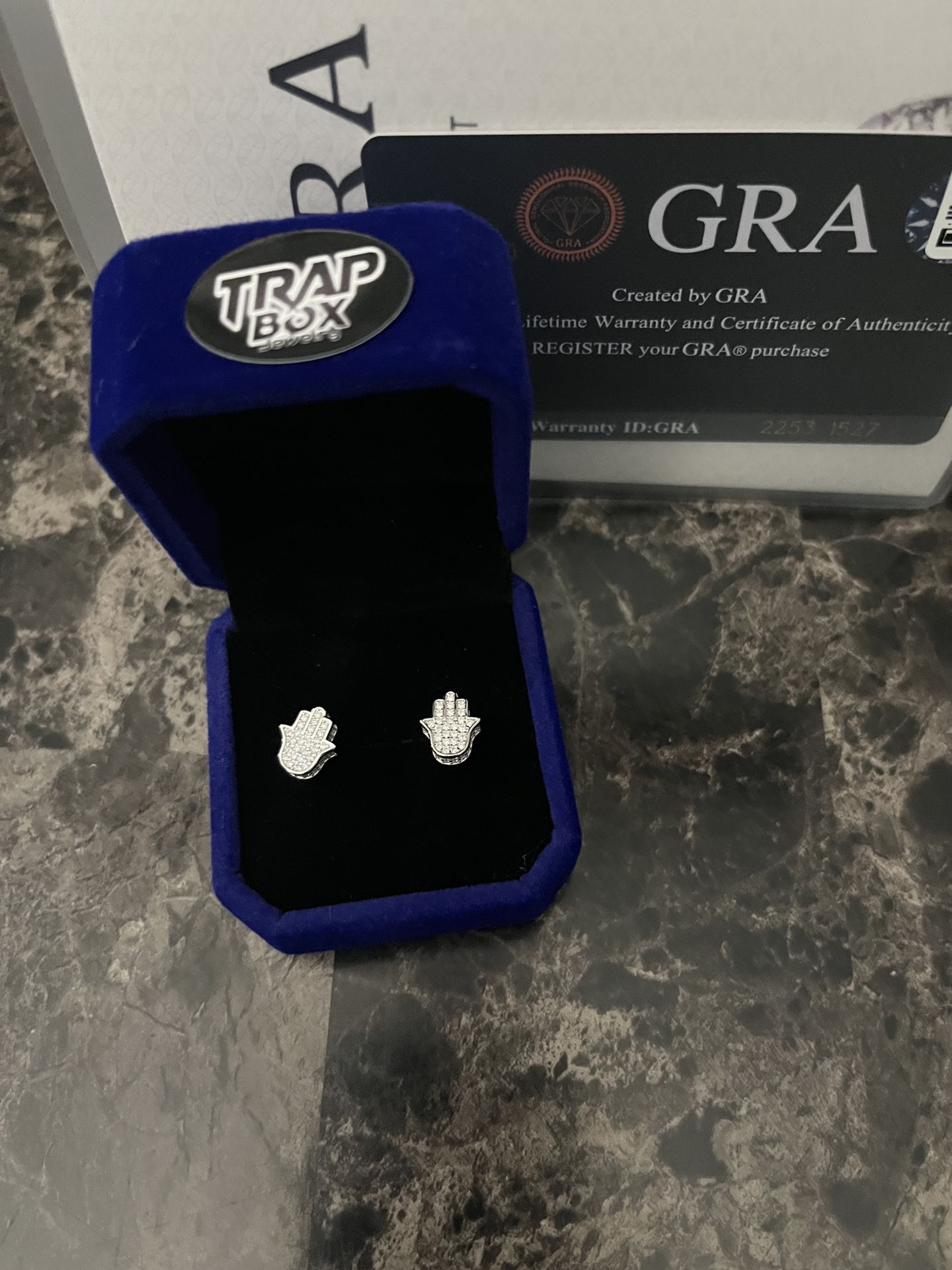 GRA Certificate 925 Sterling Silver VVS Moissanite Creative Stud Earring
